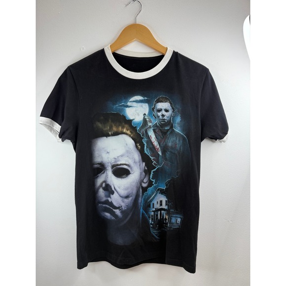 Halloween 4 The Return of Michael Myers Graphic Ringer T Shirt - Picture 1 of 7